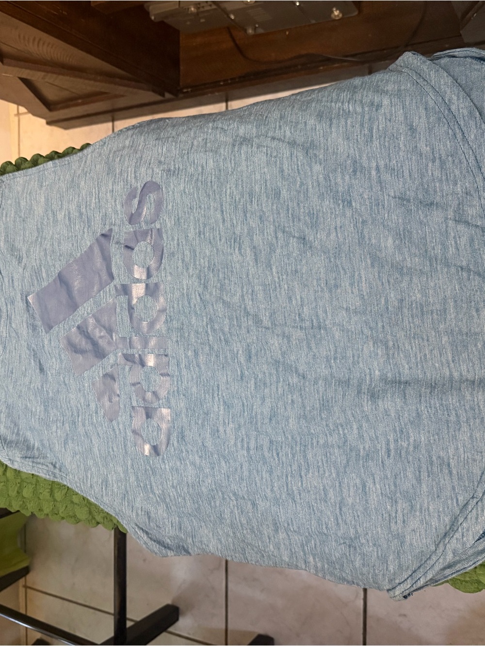adidas Light Blue Women's Tank Top with Logo